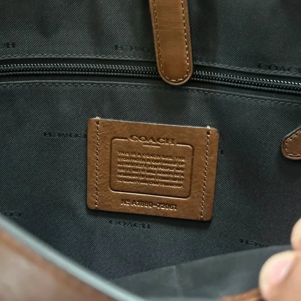 Vintage Coach Metropolitan Brown Leather Messenger Bag